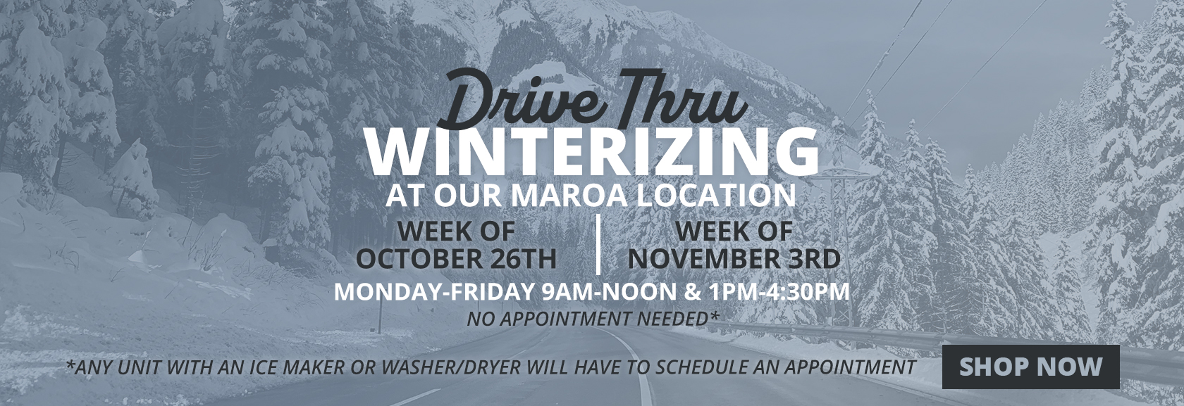 RV Winterizing at Four Winds RV